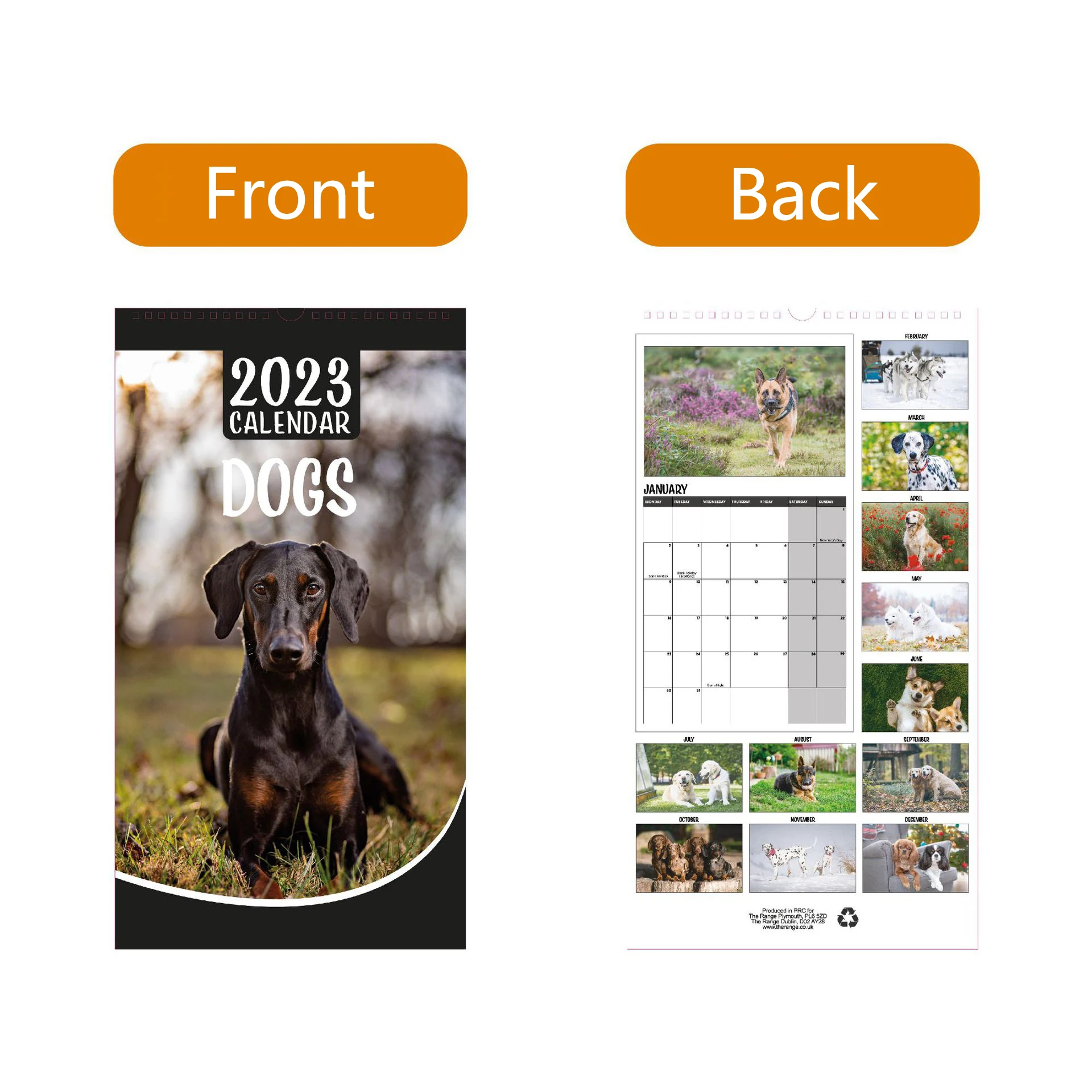 2023 Cat And Dog Hanging Calendar Animal Series Monthly Work Daily Wall  Calendar Time Planning Wall Decor Thick Solid Paper - AliExpress