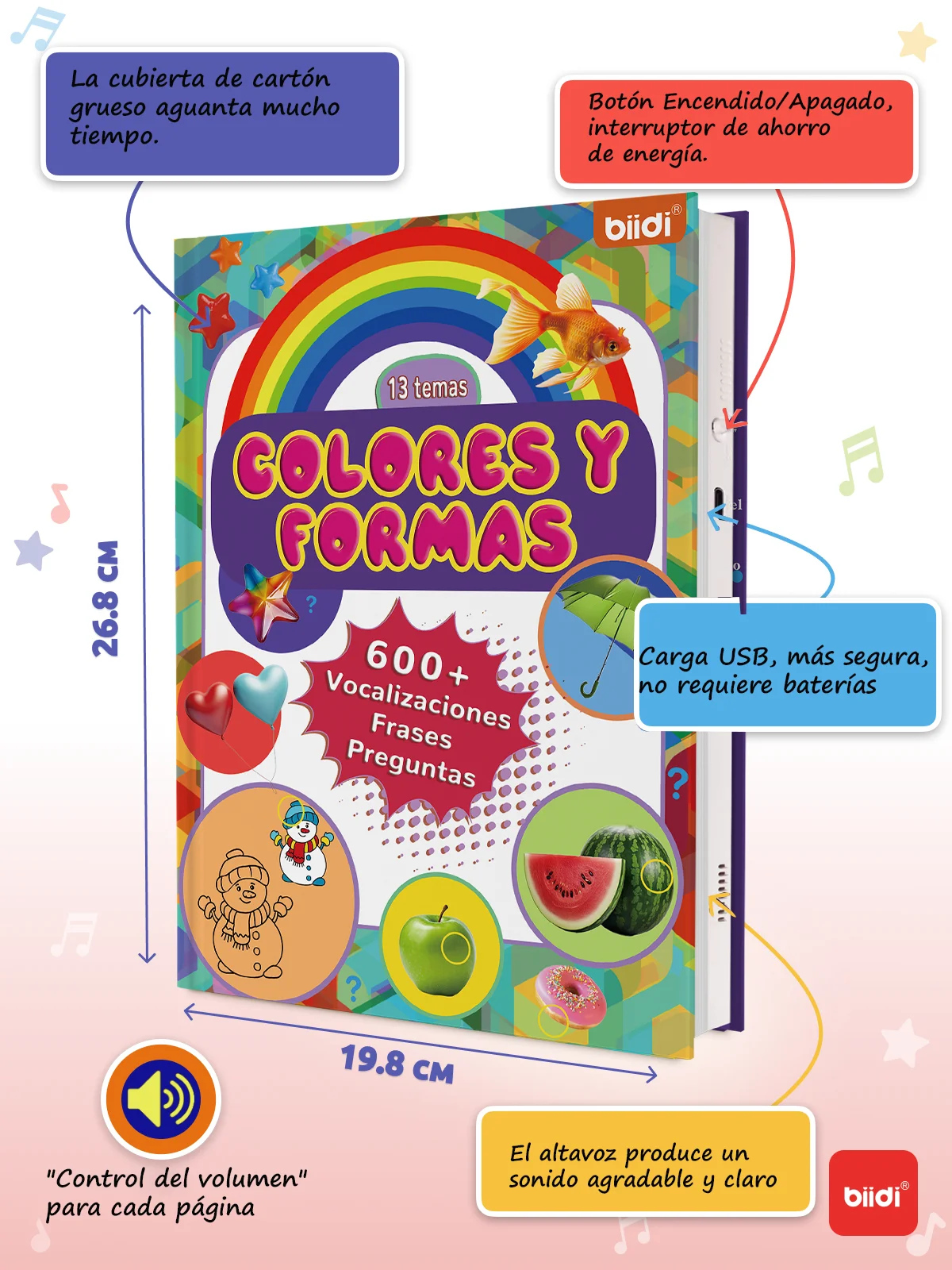 Montessori Spanish eBooks Interactive Books Children's Toys Audiobooks Children's Interactive Toy Books 6