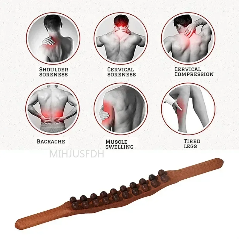 Beads Gua Sha Massage Stick 20/8