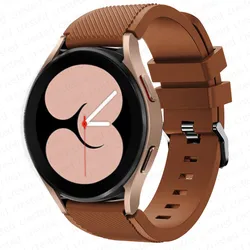 Versatile Silicone Smartwatch Band - 20mm/22mm Strap for Galaxy 4-4 6 Classic (Coffee)