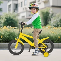Vélo d'apprentissage pour enfants de 14 pouces, siège réglable, double frein pour l'équitation, les cours, les loisirs ou l'exercice pour enfants 2