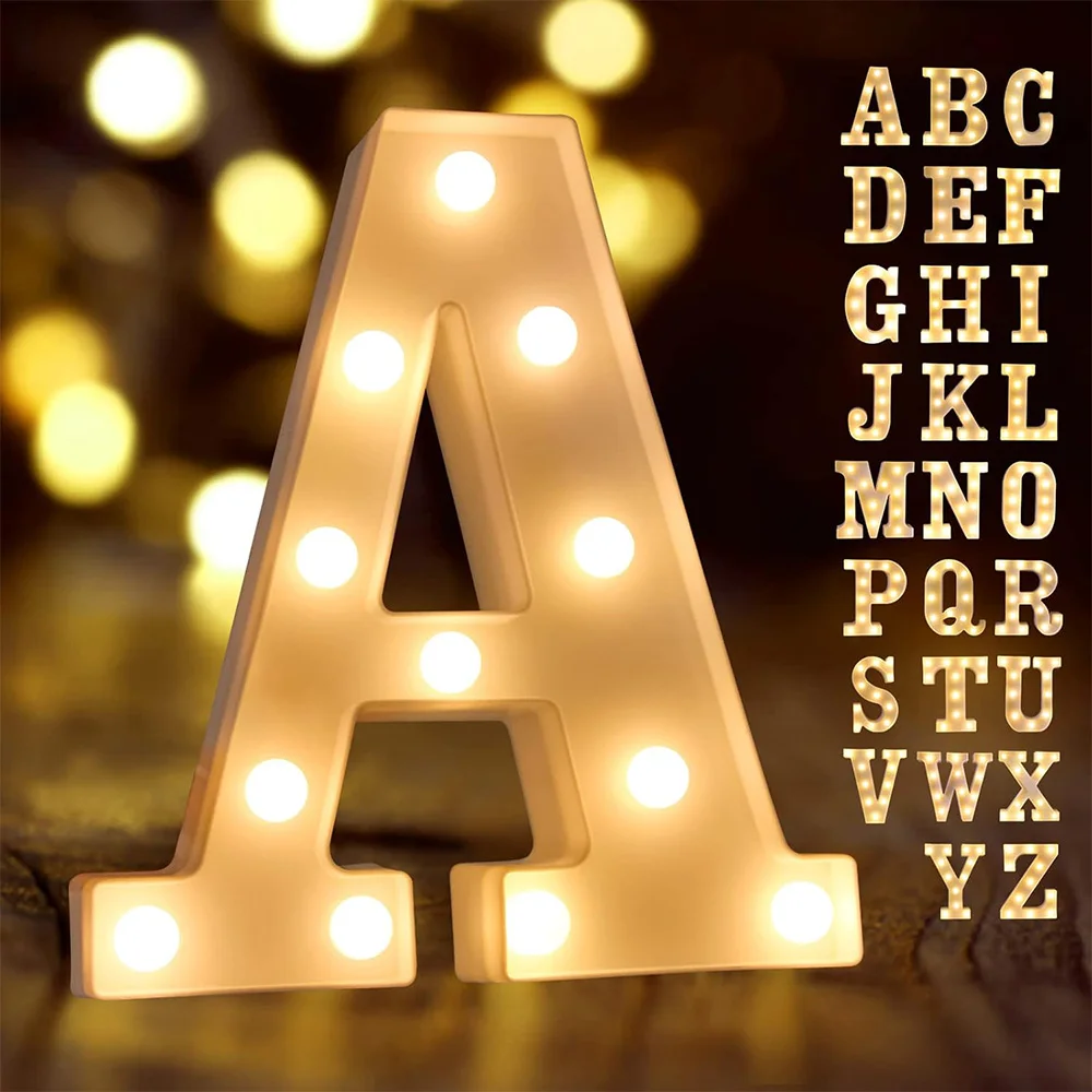 LED Letter Night Light 5