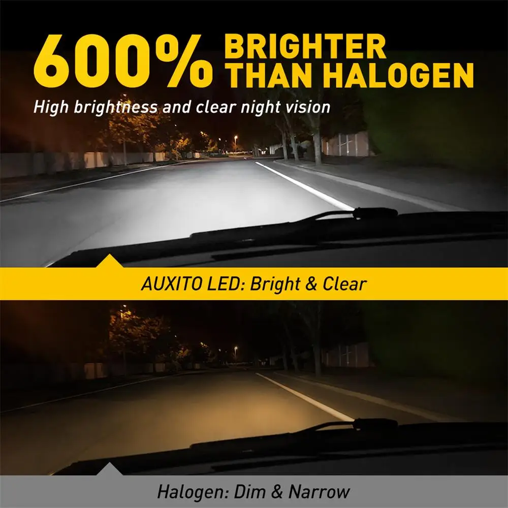 AUXBEAM H9/H11 LED Headlight Combo Kit 6500K 25000LM Canbus - For Toyota Tacoma 2016-2024