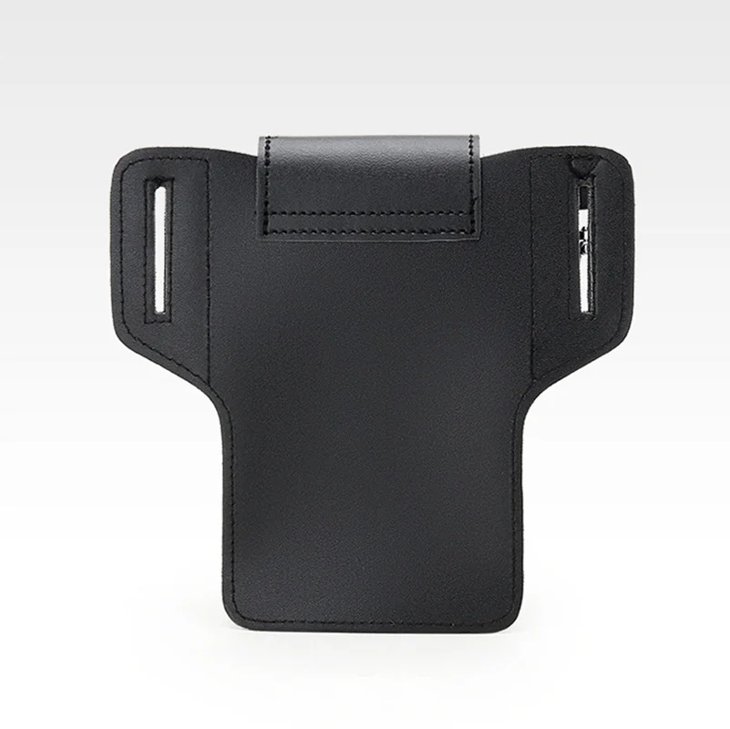 Multifunctional Leather Fanny Pack Phone Belt Bag Retro Men's Bag Cellphone Loop Holster Phone Pouch Wallet Case