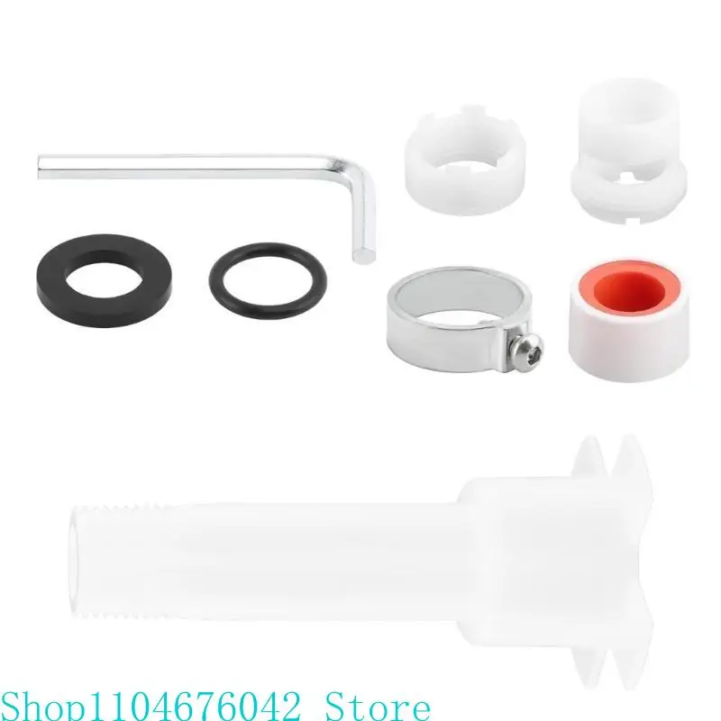 High Performances 4 in 1 Bathtubs Spouts Adapter Set Fit 1/2Inch Brass Pipe and Thread Connection Bathroom Accessory