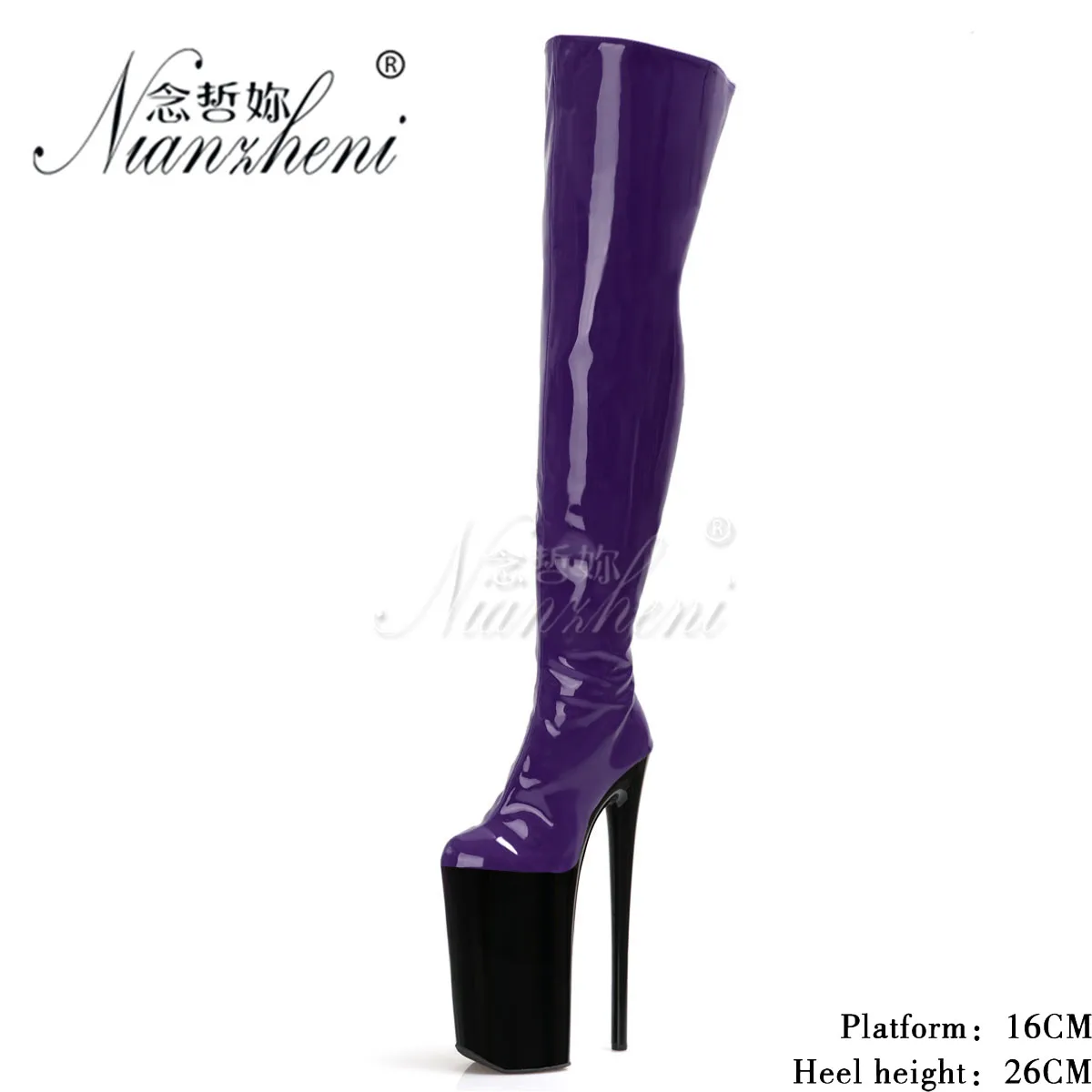 10 Inch Heels Exotic Dancer Shoes Strip Pole Dance 26cm Platform Over The  Knee Boots Women's Gothic Sexy Fetish Shoes Nightclub - AliExpress