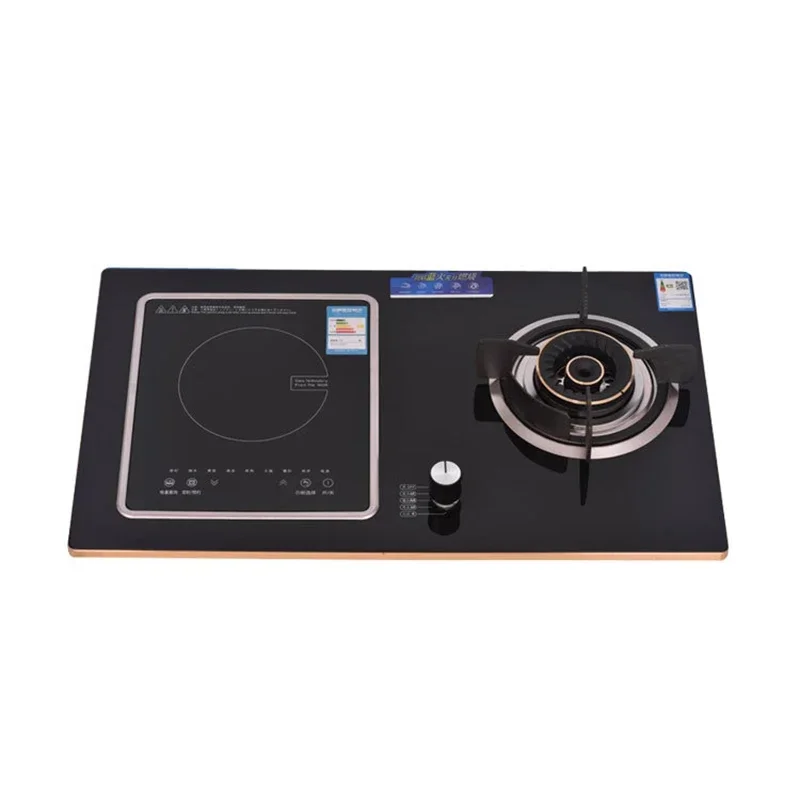 7.0KW Household Single-Burner Gas Stove/Single Induction Cooker/Electric Dual Purpose Stove/Toughened Glass Panel 1