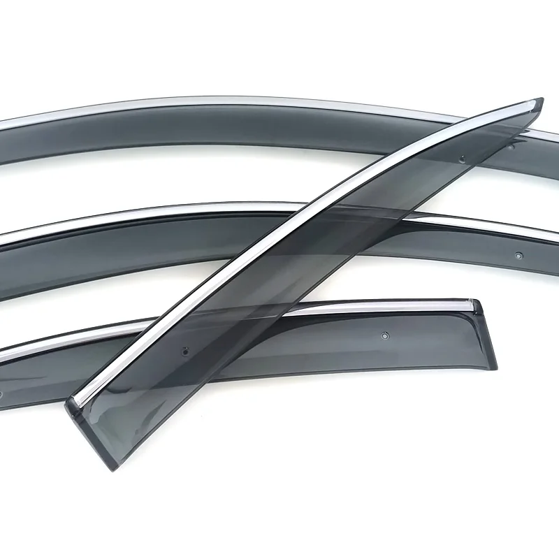 For Nissan March K13 Door Window Visor Weather Vent Deflectors Rain Shields