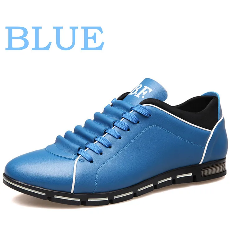 Spring Autumn Men Casual Sneakers Fashion Solid Leather Shoes Formal Business Sport Flat Round Toe Light Breathable mens shoes