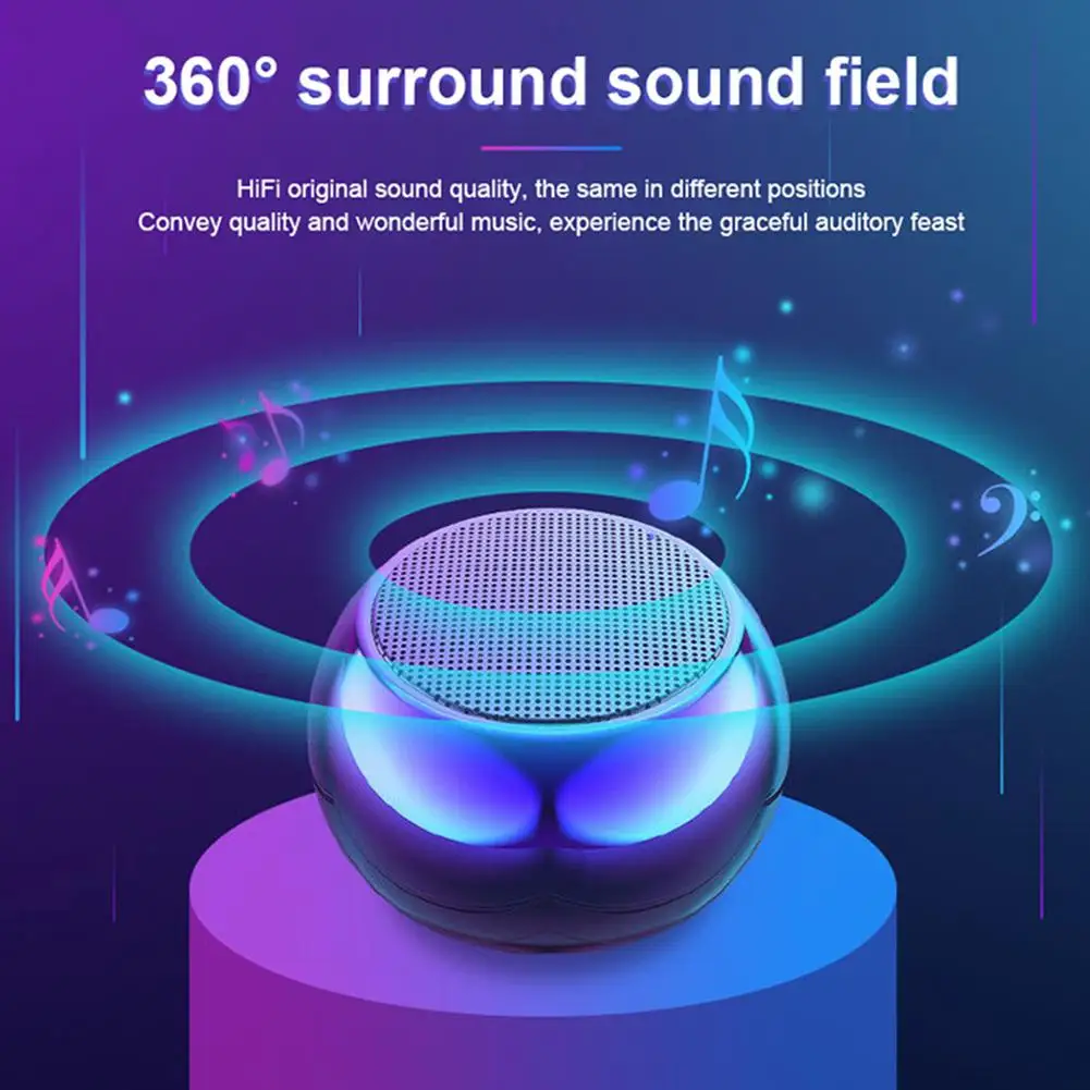 Wireless Bluetooth Speaker mini bluetooth speaker portable speaker bluetooth speaker audio speaker Portable Small Steel Gun Metal Heavy Stereo Surround Subwoofer Outdoor Mini Bluetooth Small Speaker
