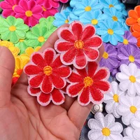 10PCS/lots Daisy Sunflower Flower Embroidery Patch Iron On Patches For Clothing Thermoadhesive Patches On Clothes Jacket Sew DIY - Image 6