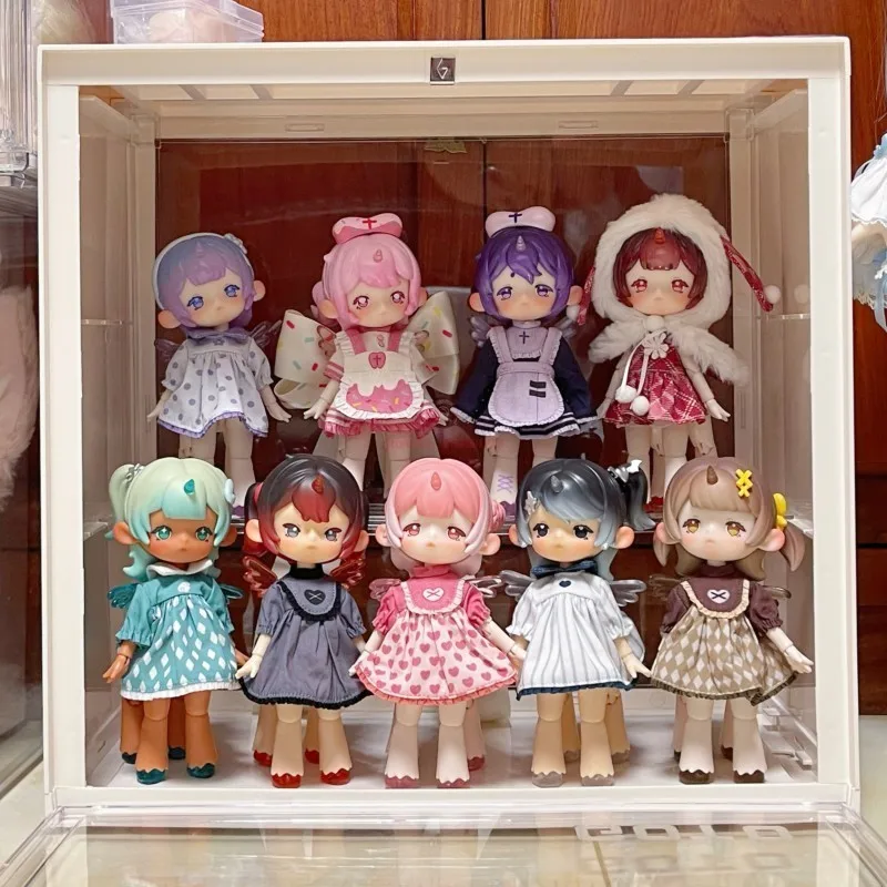 

In Stock Penny Box Girl Model Dolls Figurines Anime Dreamlike Tea Party Series Figures Obtisu11 1/12bjd Action Figure Decor Gift