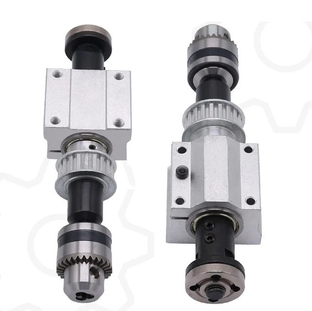 Unpowered Spindle Assembly With B12 Drill Chuck & M10 Shaft - DIY Table Saw Bench Drill Kit