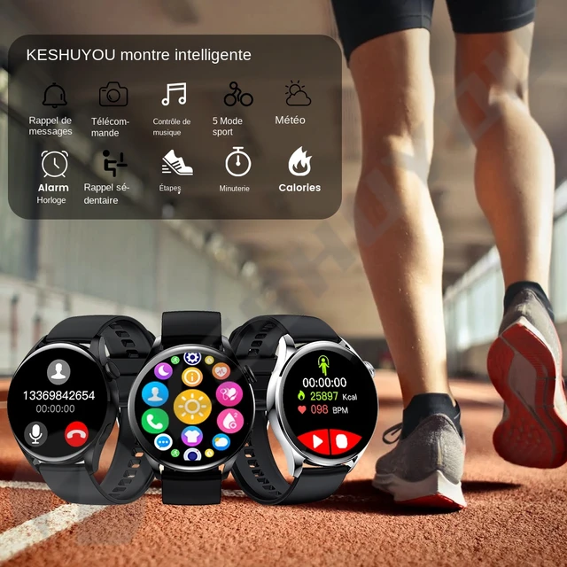 Montre Connectée Homme Repondre Appel - Smartwatch Sport 2,0 Pouces Android  iOS.