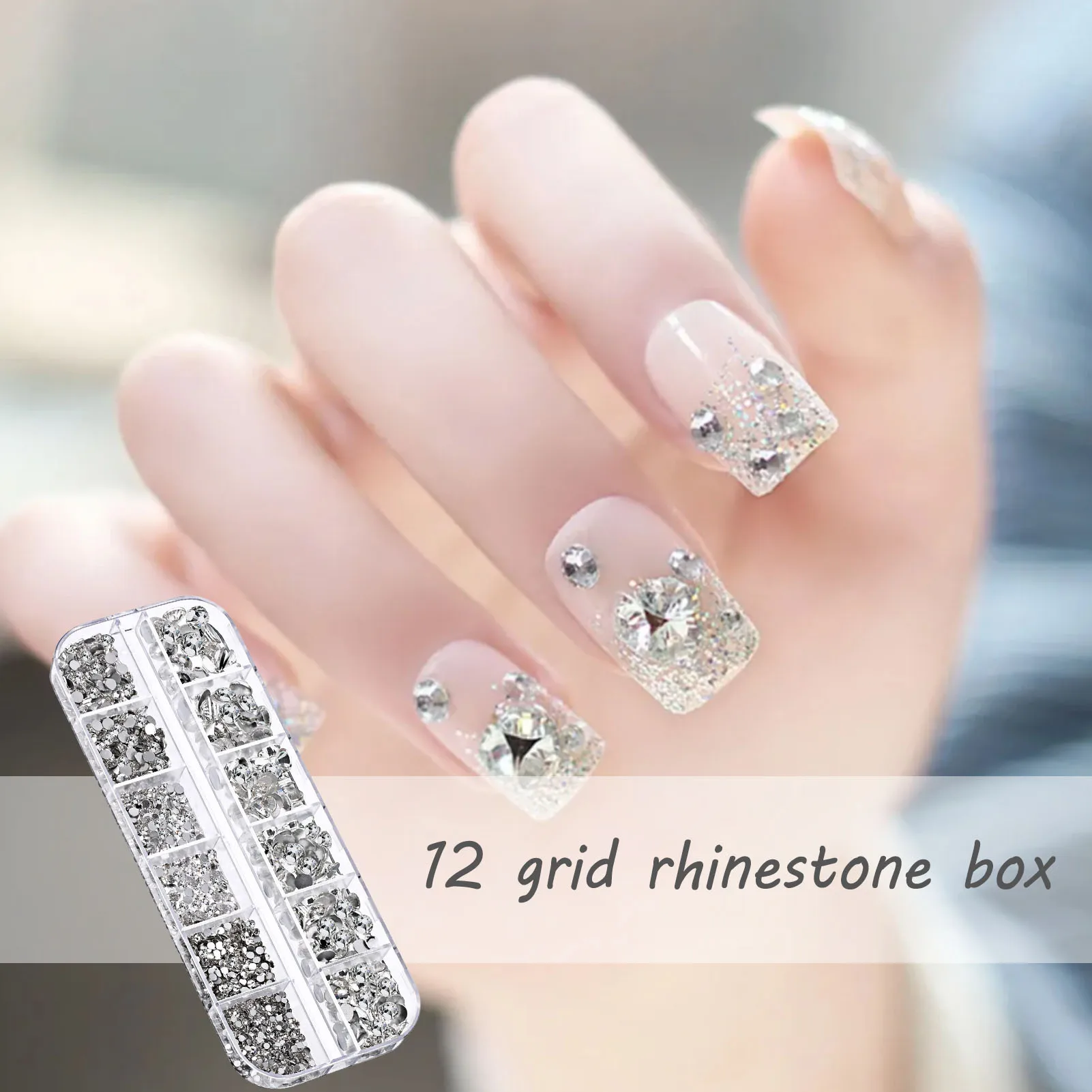 2000pcs Nail Gems And Rhinestones 1.5mm-6mm Flatback Crystal Rhinestones  Round Gems 6 Sizes Rinestones Set With Pick Up Pen And - AliExpress