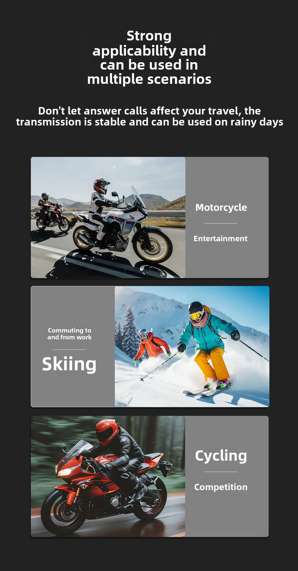 Wireless helmet Bluetooth headset Motorcycle helmet Bluetooth headset Waterproof