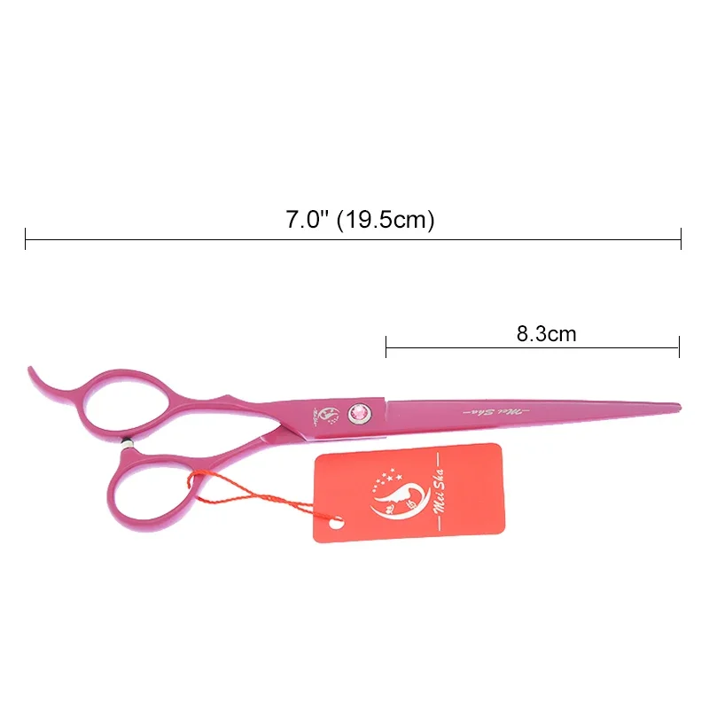 Meisha 7 인치 왼손 미용 절단 가위 전문 이발사 가위 일본 철강 살롱 왼손 가위 A0185A
