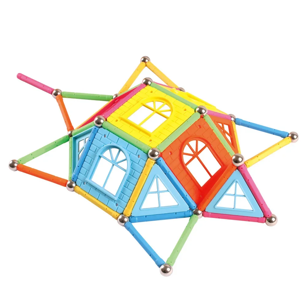 58mm Magnetic Sticks Building Blocks Set Kids Educational Toys For Children Magnetic Toy Bricks Gift
