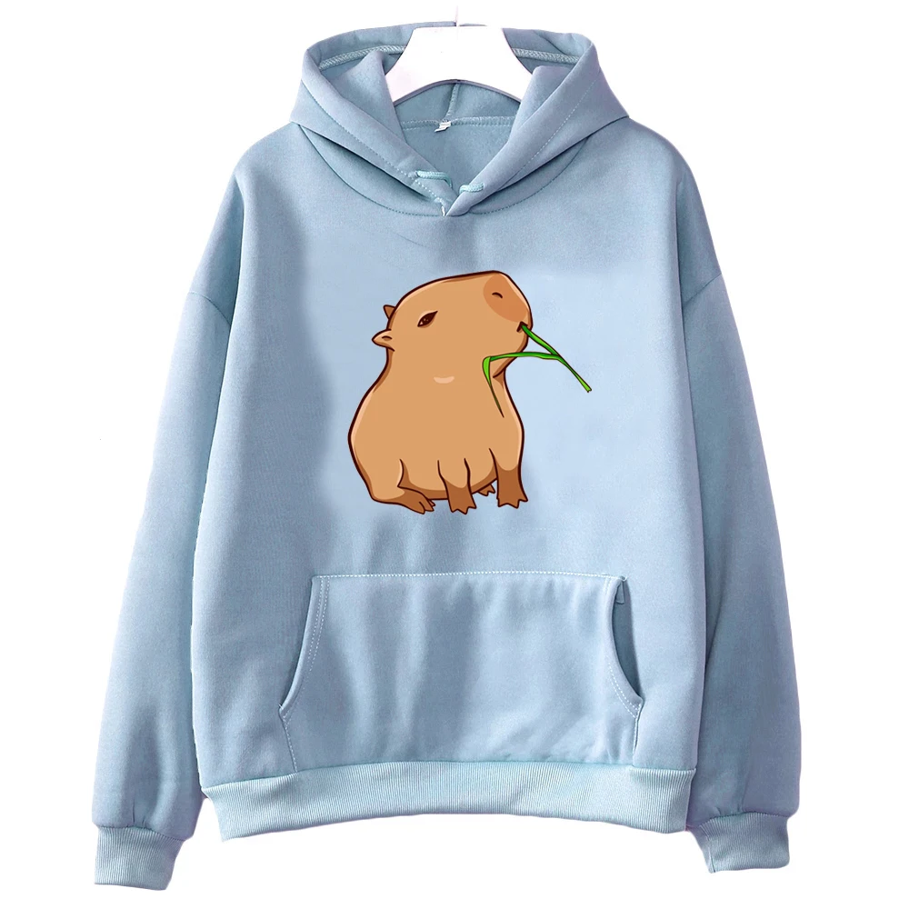 

Funny Capybara Print Hoodie Women Kawaii Cartoon Tops Sweatshirt Unisex Fashion Harajuku Graphic Hooded Pullovers Female