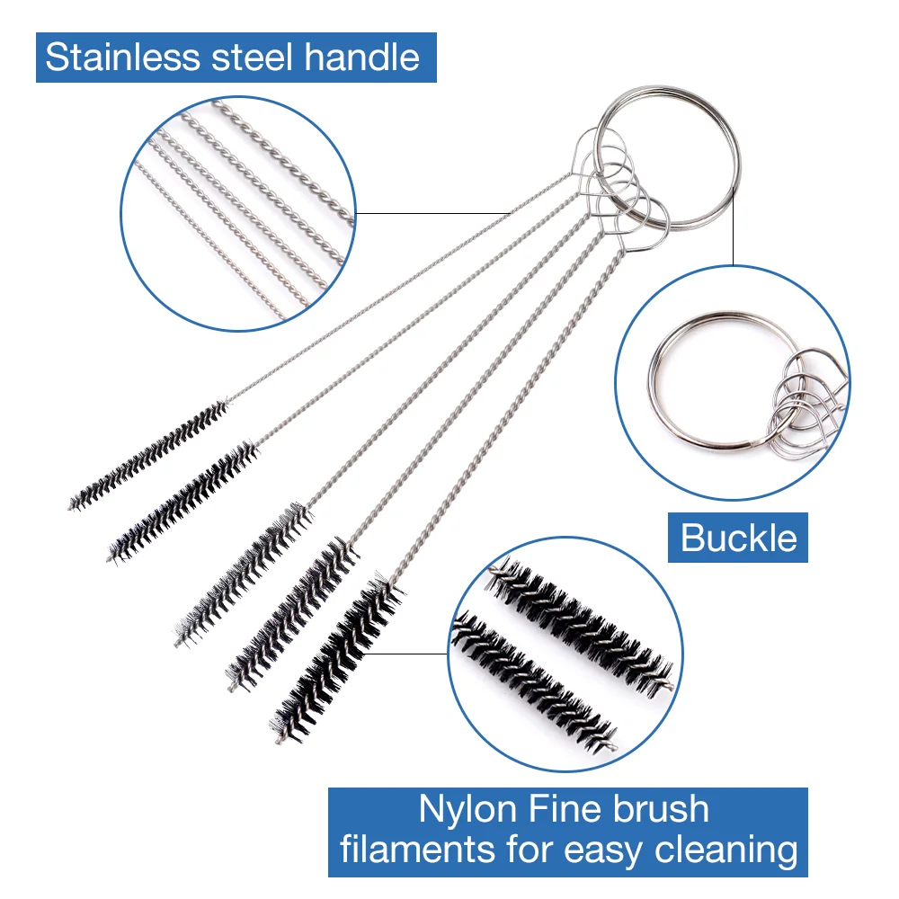 Nylonové čistiace štetce v rôznych veľkostiach