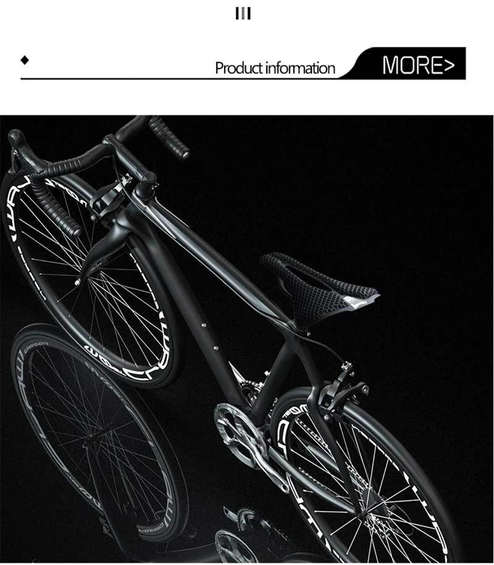 Description Picture 5 of itemCarbon 3D Printed Bike Saddle Ultralight Mtb Road Racing 156G Ergonomic Shockproof Cycling Seat Comfort Bicycle Accessories