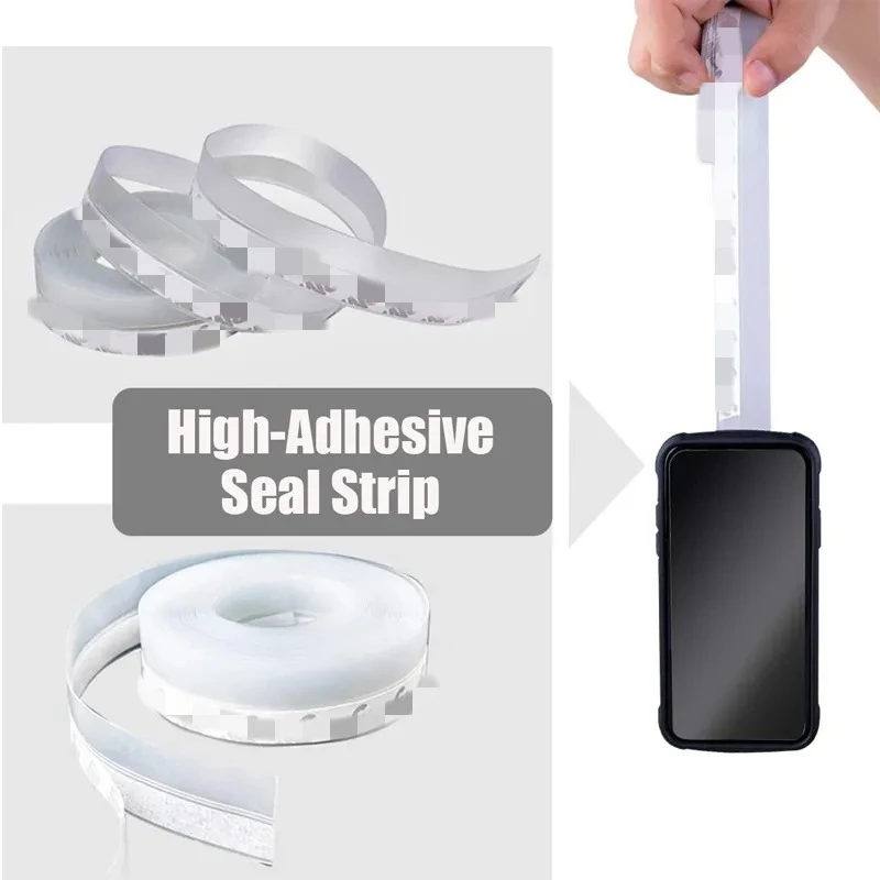 5M/10M Door Bottom Seal Strip Weather Window Rubber Seal Weatherstrip Windproof Dust Self Adhesive Door Windshield Sealing Tape door seal strip