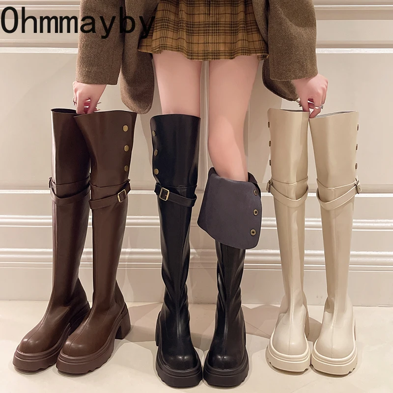 Knee High Platform Boots Women Over Knee High Boots Platform