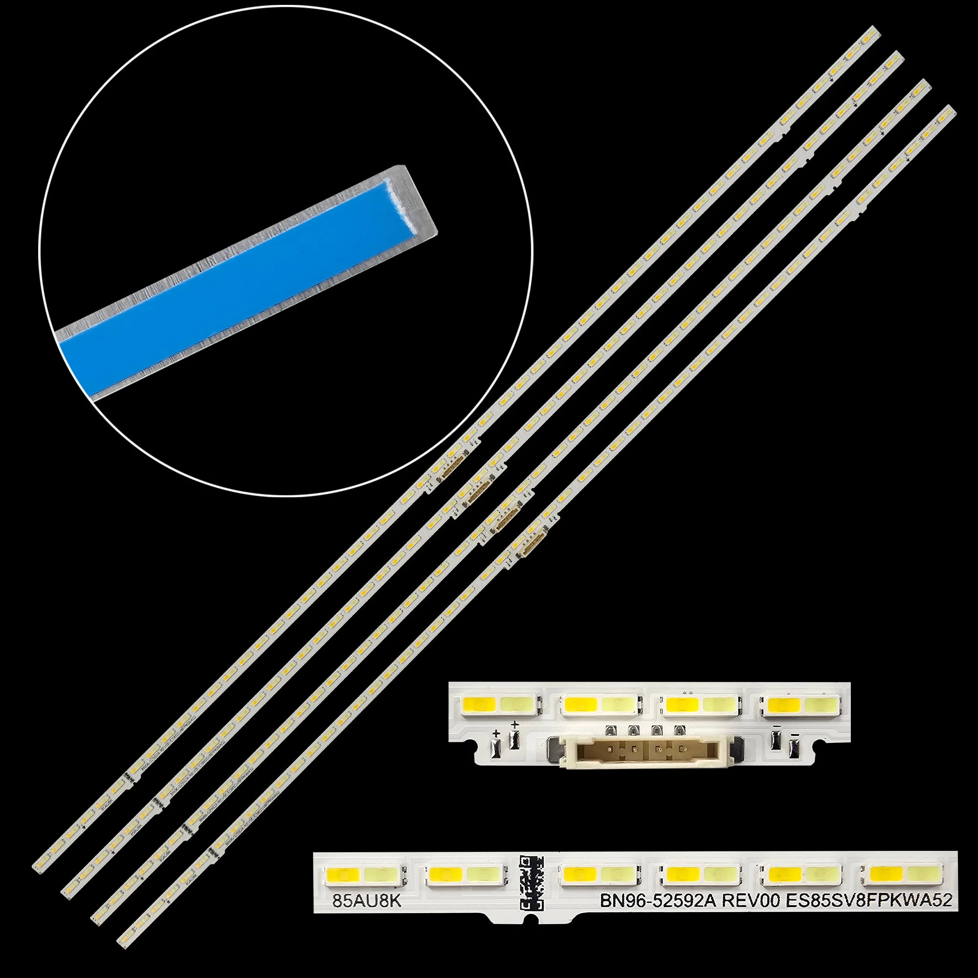 Tira de Luz de Fundo Led para 85au8k Un85au800df Un85au8000 Un85au800d Un85au8000f Bn9652592a Es85sv8fpkwa52 Lm4101047a c Kit 10 Kit