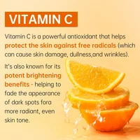 Ensemble de blanchiment du visage à la vitamine C, crème anti-taches foncées, Kits de soins de la peau, éclaircissant, hydratant, sérum pour le visage, soins pour la peau 5