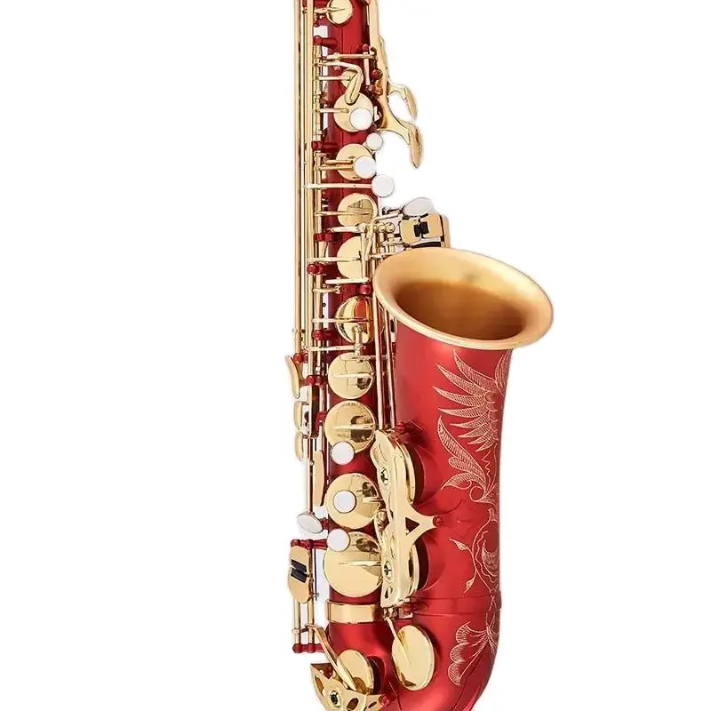 

New Arrival A-992 Alto Sax Eb Music Instrument Red Matt Series Alto saxophone With mouthpiece Shipping