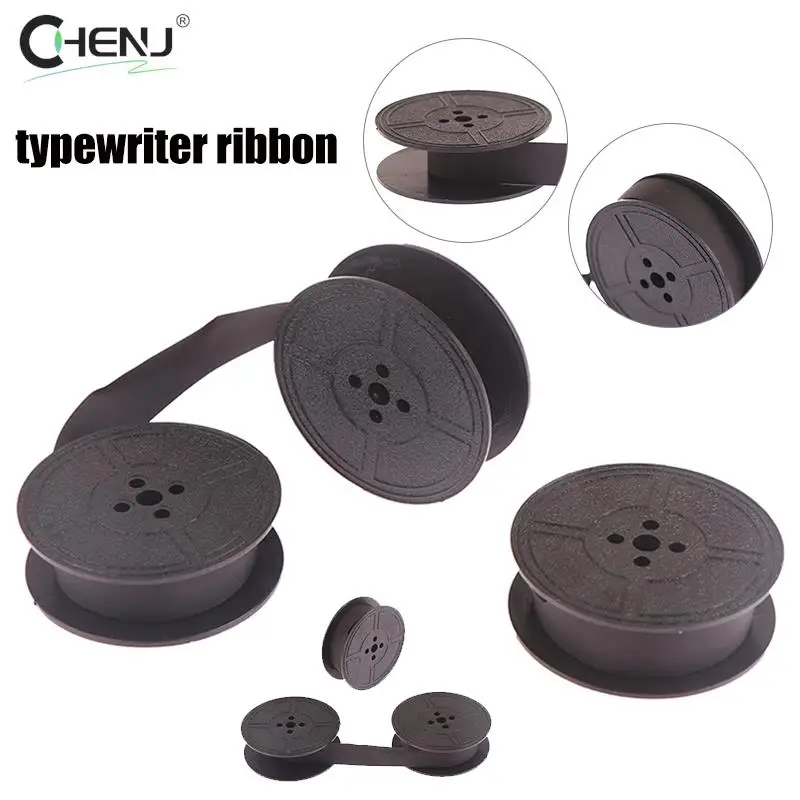 1pcs Typewriter Ribbon Twin Spool Typewriter Ribbon Black Twin Spool Replacement Pack For Most Typewriter Printer Parts