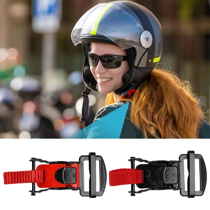 Motorcycle Helmets Quick Release Buckle Double D Buckle Safe Quick Release Clip Strap Helmet Lock Socket For Motorcycle Helmets