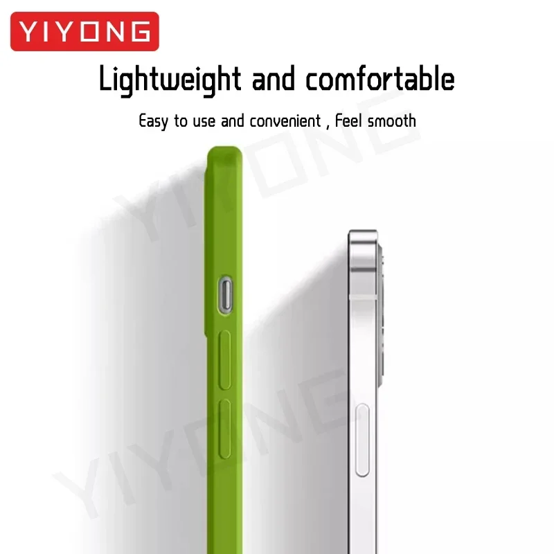 YIYONG Original Liquid Silicone Soft Phone Case - Enhanced Protection and Style