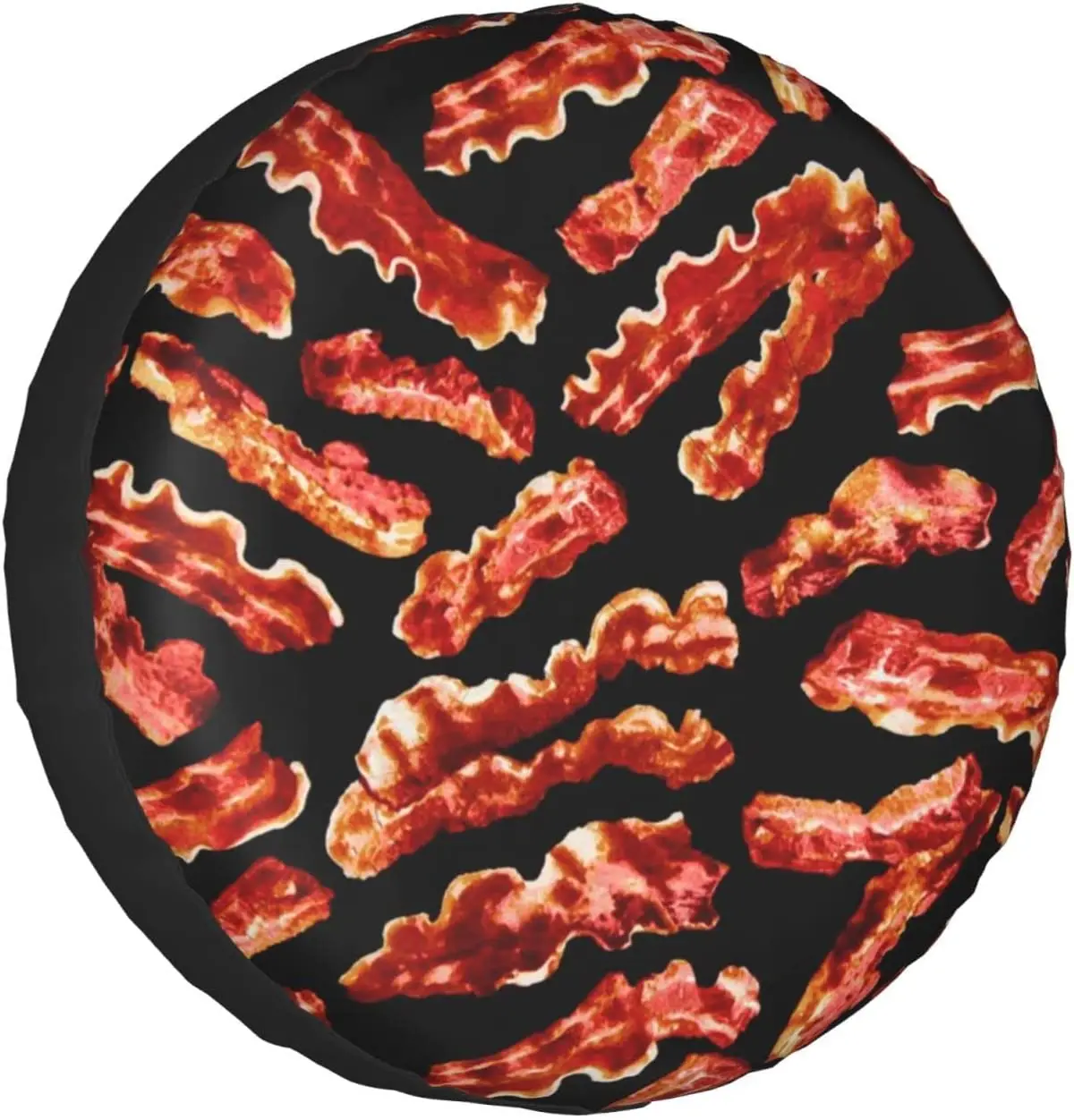 

Bacon Pattern Printed Spare Tire Cover Waterproof Tire Wheel Protector for Car Truck SUV Camper Trailer Rv 14"-17"
