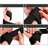 1Pair Gym Lifting Straps Deadlift Fitness Gloves Weight Lifting Anti-slip Hand Grips Wrist Straps Support Powerlifting Training 4