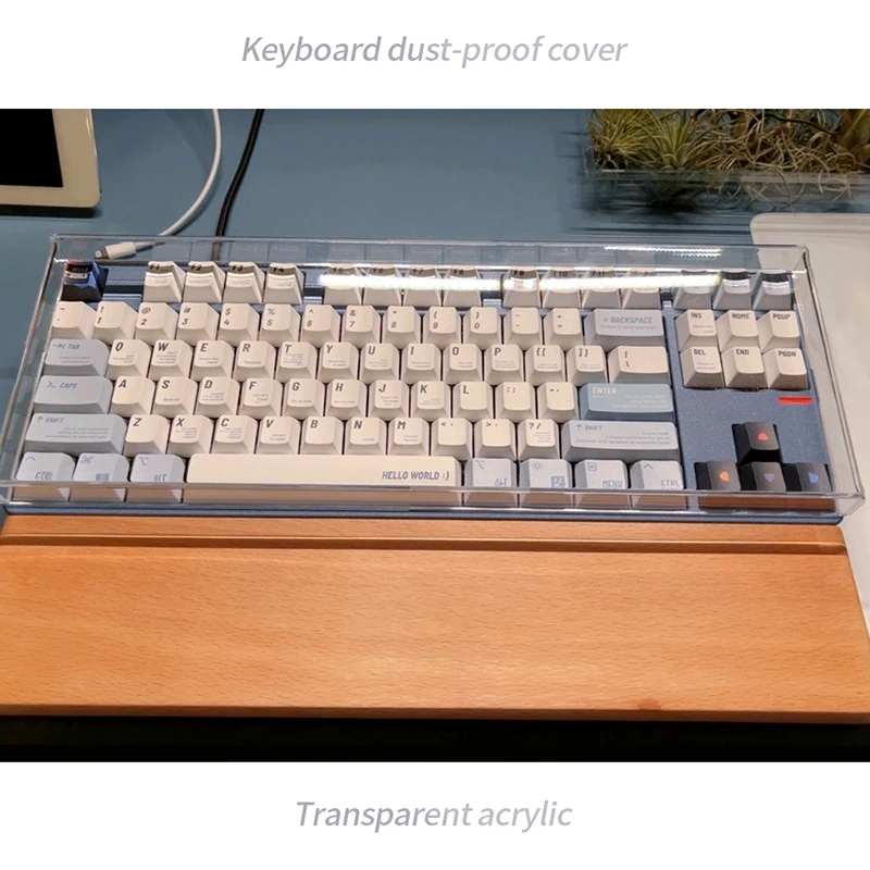 Acrylic Keyboard Clear Protector Case Mechanical Keyboard Dust Cover For 60/61/64 96 98104/108 Key Mouse Cover Keyboard Cover 3