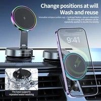 15W Wireless Charger Vacuum Magnetic Car Holder Metal Multi-angle Rotation for Iphone 12-16 Pro Max - Image 4