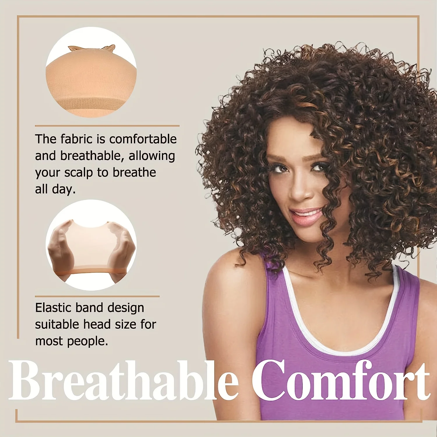 YYong 2/6/10/20pcs HD Wig Cap Elastic Breathable Invisible Nude For Professional Use Nylon Stretch