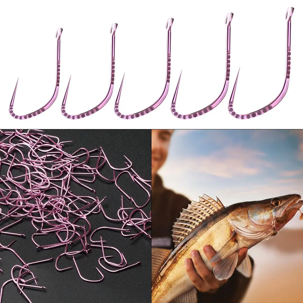 30pcs Box-Packed Tools Fishing Accessories Horn Tooth Carp Fishhook Black Pit Sports Titanium Alloy