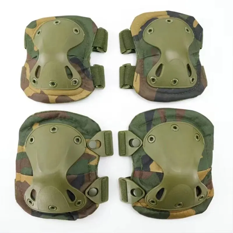 Outdoor Tactical Protective Gear Set Of 4 Knee Pads Elbow Pads For Outdoor Cycling Mountaineering And Hiking Protection Sports knee pad,elbow pads,protective gear set