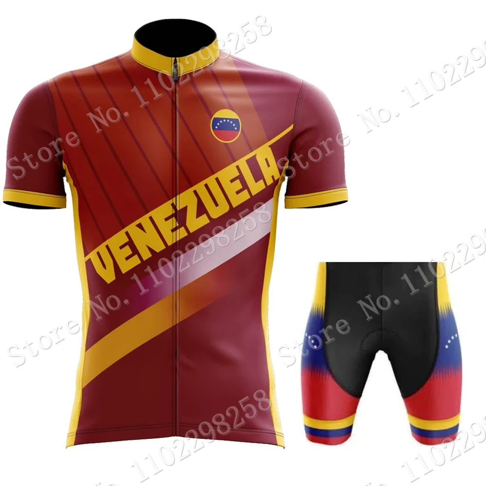 2024 VENEZUELA Cycling Jersey Set Summer National Team Cycling Clothing Road Bike Shirts Suit Bicycle Bib Shorts MTB Maillot 4