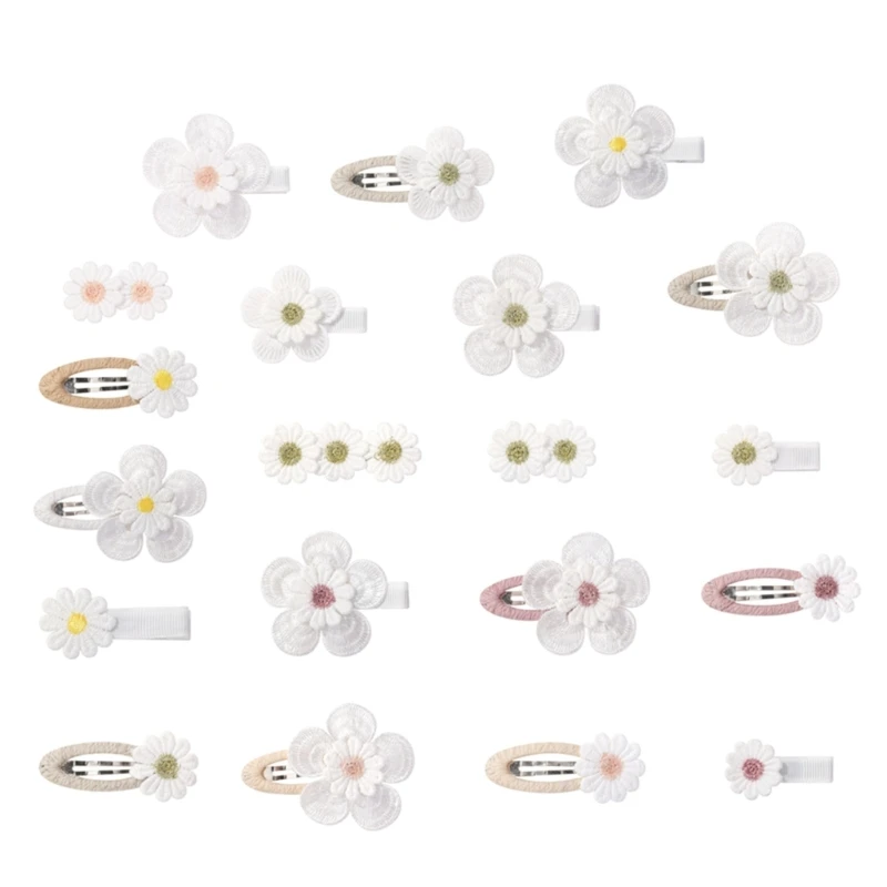 

Lovely Fabric Hair Grip Child Hair Barrettes Flower Hairpins for Girls 40JC