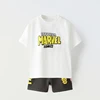 Printed Spider Man Boys T-shirt Tracksuits Summer Clothing Loose Casual Short Sleeved Suit Kids Cartoon Tee Shorts Two Piece Set 4
