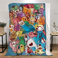 Adventure Time Fluffy Soft Blankets and Throws Luxury Throw Blanket King Size Beach Towel Interior for Home Microfiber Bedding 1