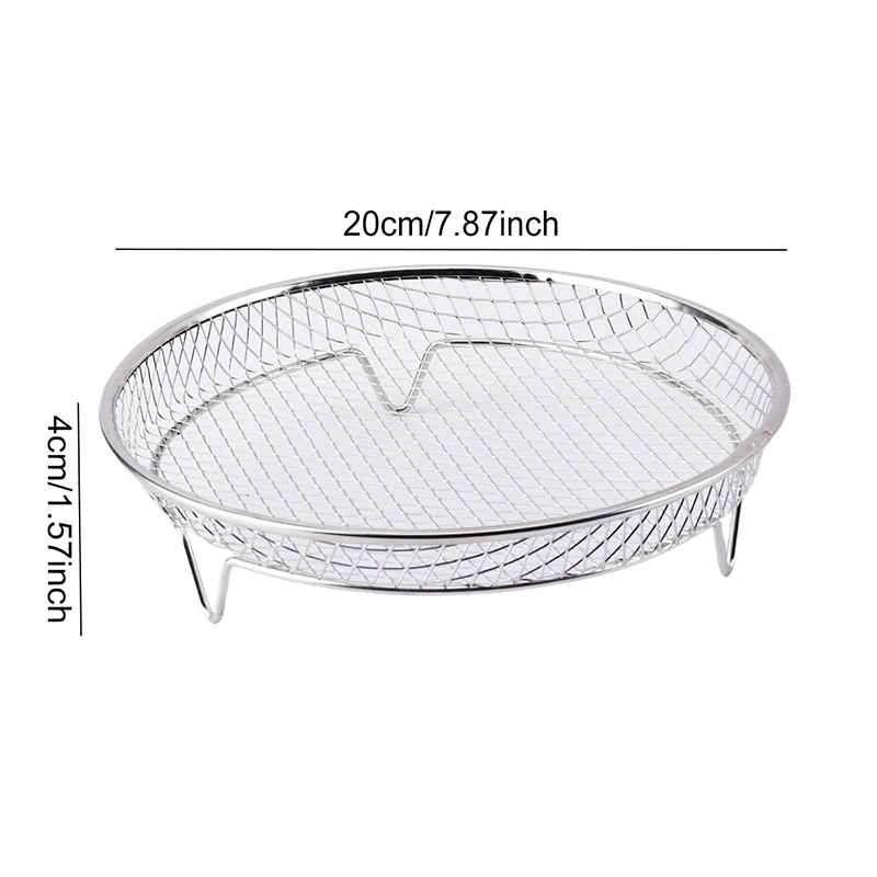 Universal Air Fryer Stackable Metal Grill and Skewer Rack