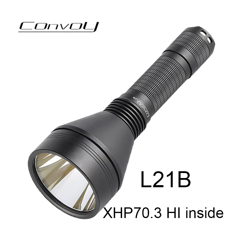 

Convoy Flashlight L21B XHP70.3 HI Led Lanterna High Powerful 21700 Flash Torch Light Lightweight Long Range Lantern Camping Lamp