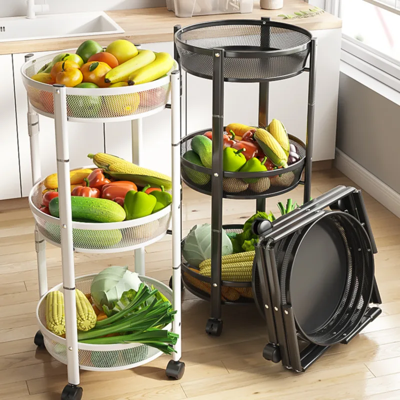 

Multi-layer Vegetable Snacks Storage Cart Kitchen Crevice Shelf For Spices Floor Living Room Multi-functional Storage Shelf