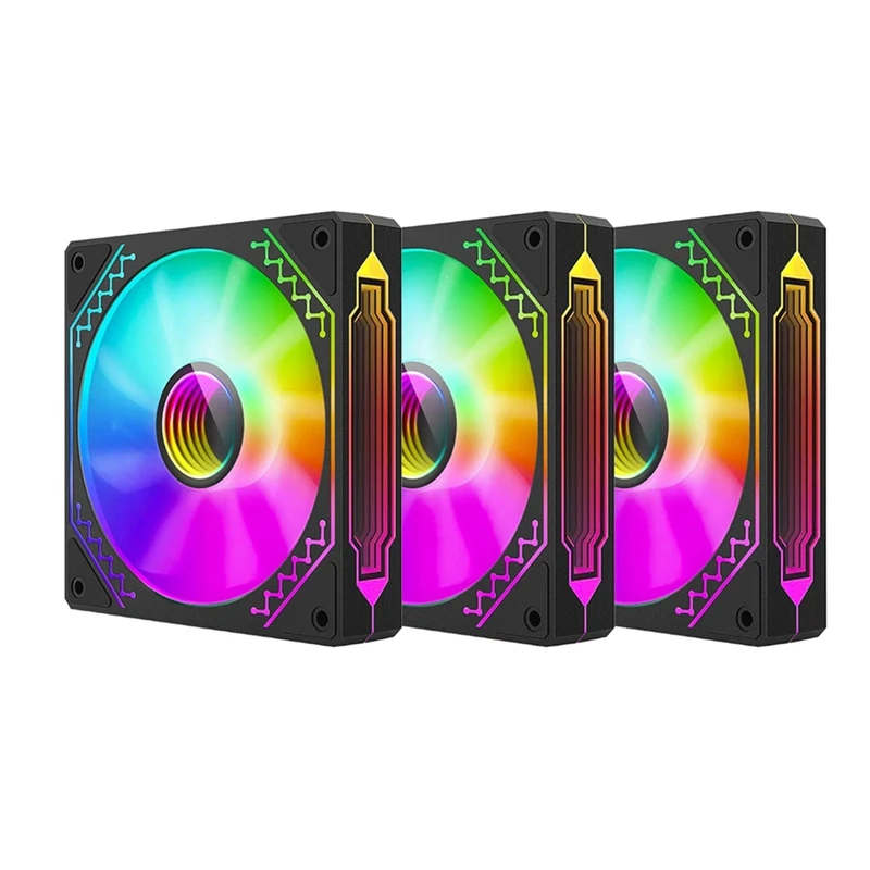 

Вентилятор для охлаждения шасси ARGB 800-2000 об/мин, светильник Synchronous Divine, 5 В, 3 контакта, 12 см