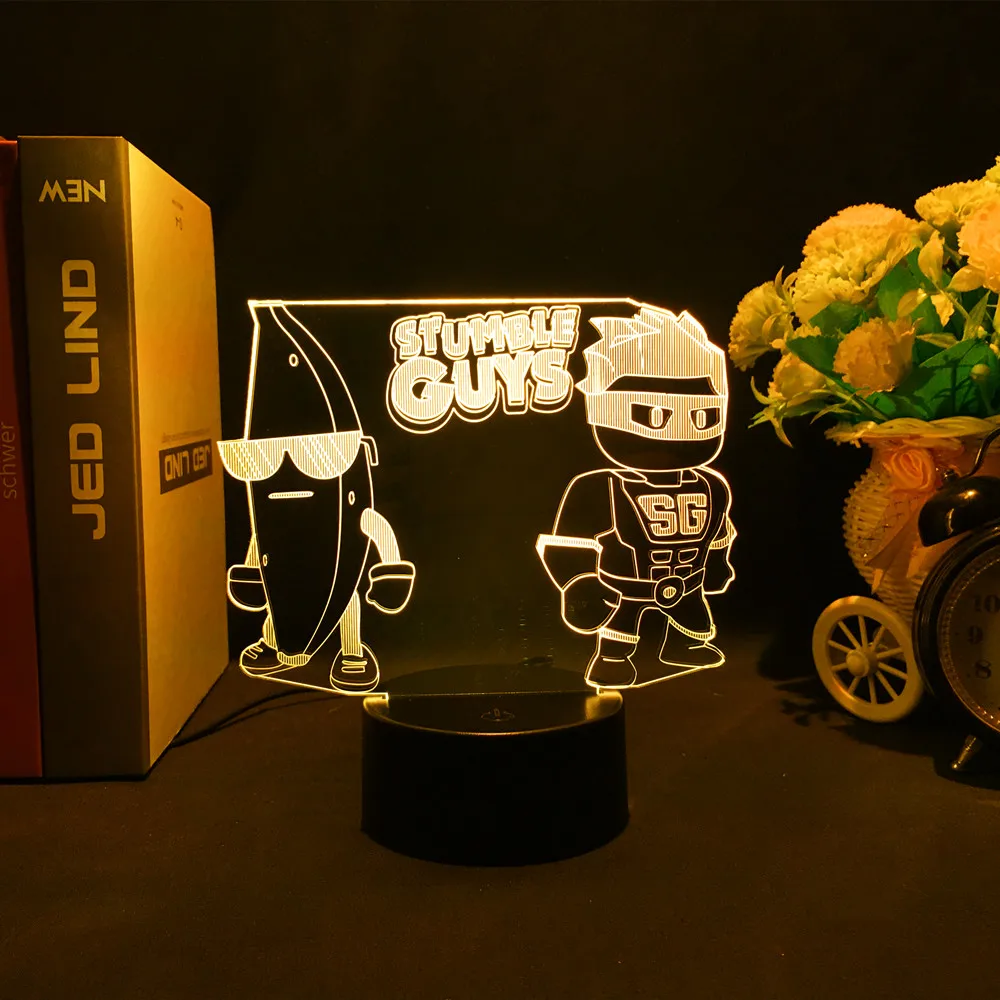 3D LED Night Light Roblox Video Gamer Illusion Lamp with 16 Colors