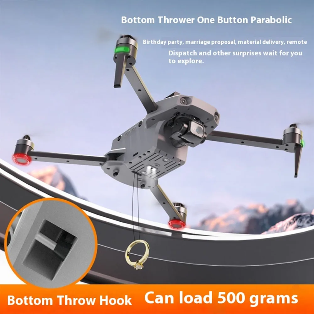 NewVision K11 Tubro 8K Drone 5G Trasmissione WIFI 4KM Ostacolo FPV GPS HD Fotocamera 3 assi Gimbal Brushless Pieghevole RC Quadcopter - immagine 5